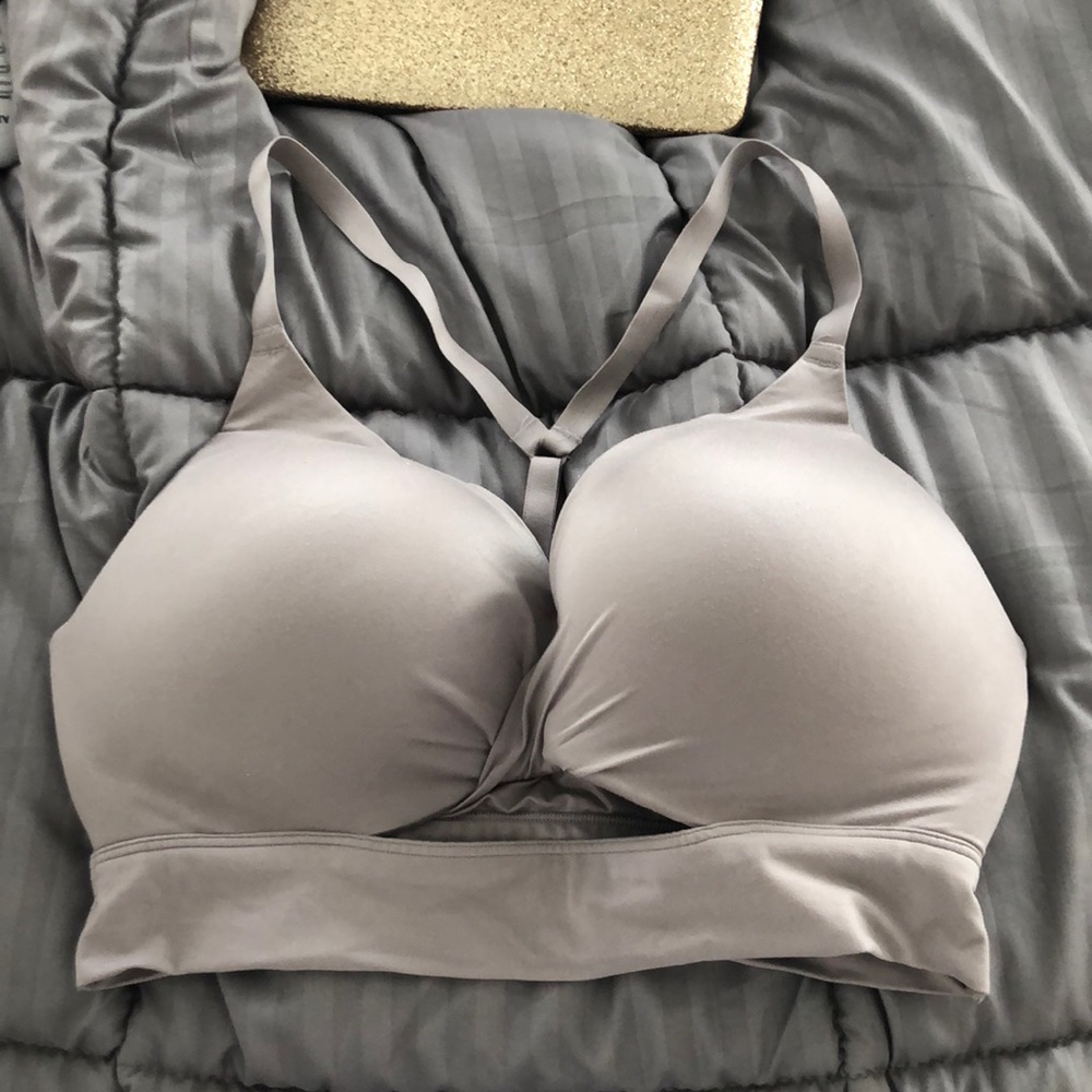 Victoria Secret racerback bra with cutout detail